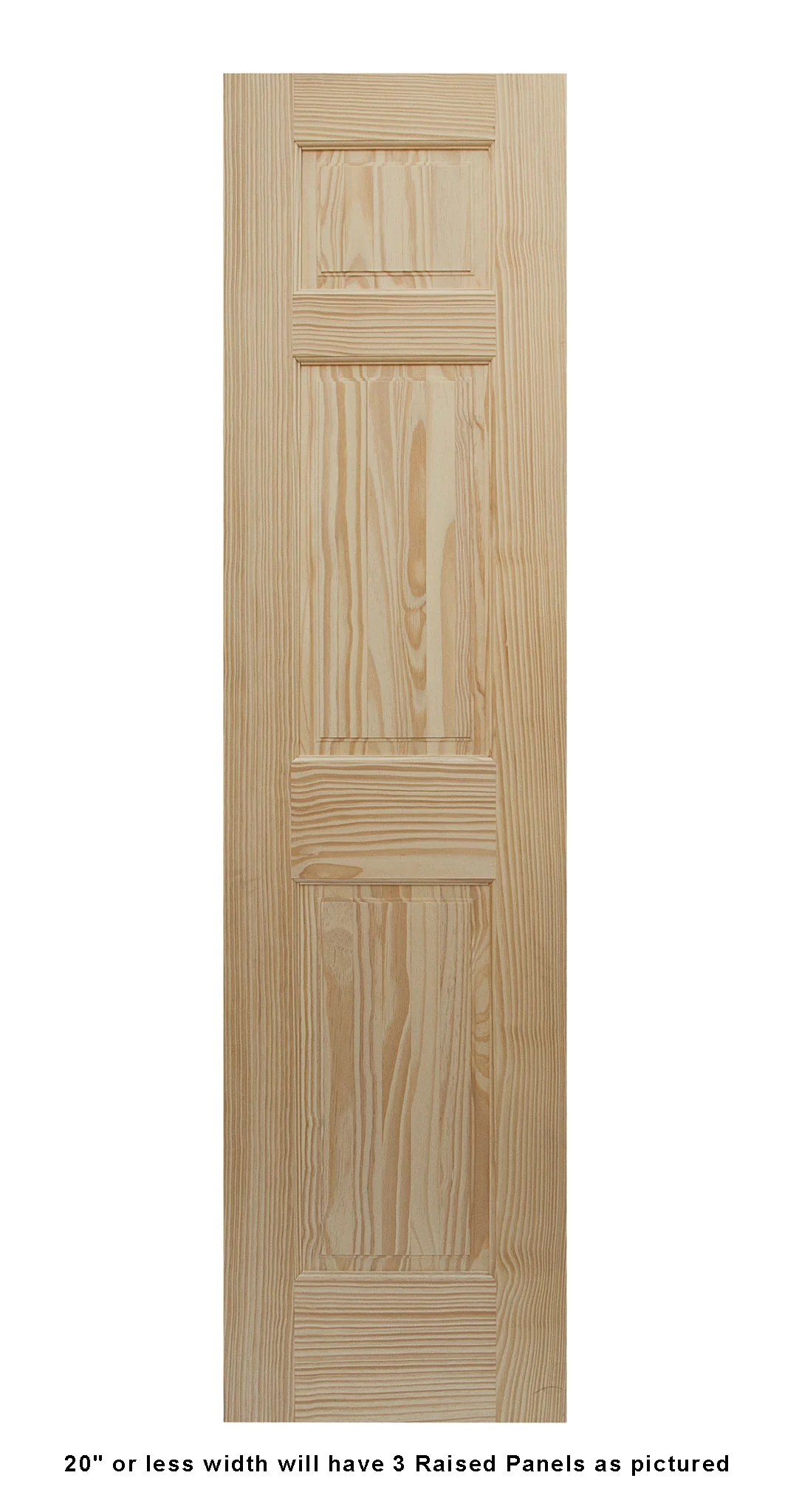 6 Panel Raised Double Hip Solid Pine Interior Door - Image 5